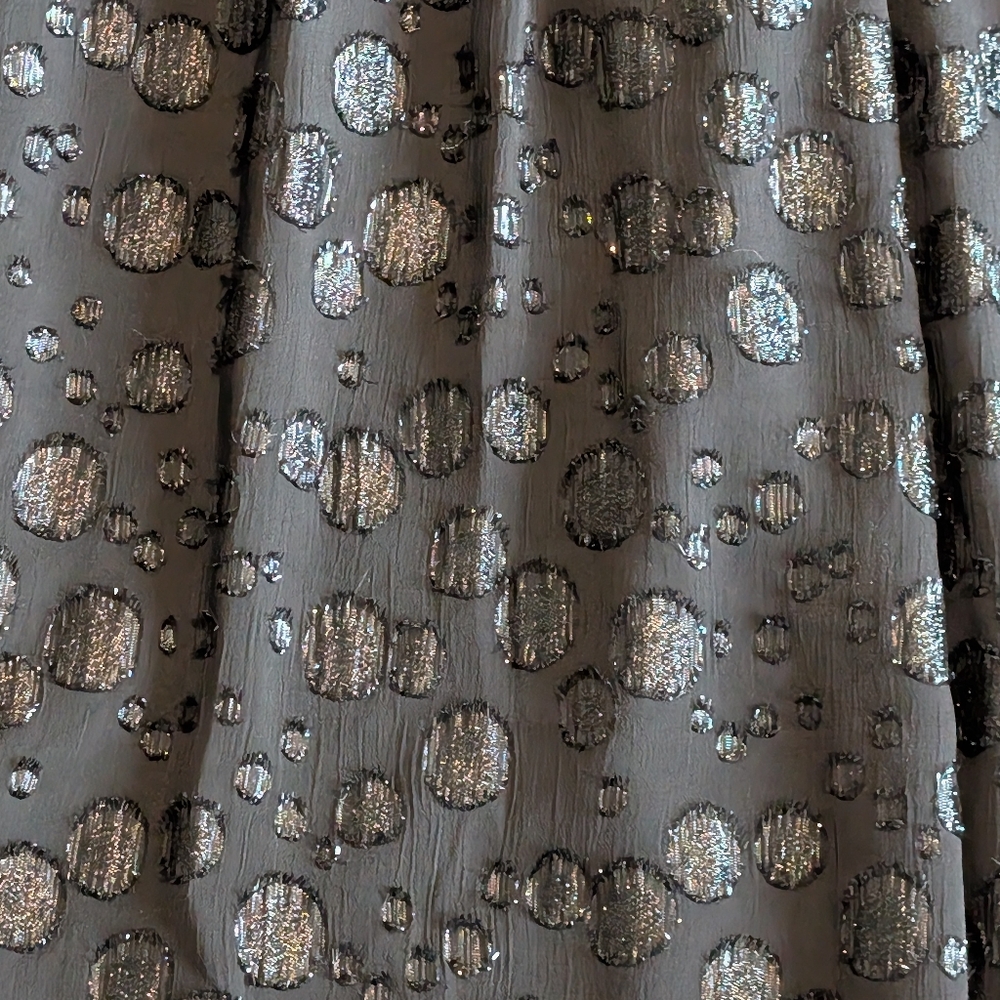 J.Crew Metallic Dot Jacquard Dress | Size 6 | Holiday Party Long Sleeve - Picture 15 of 16